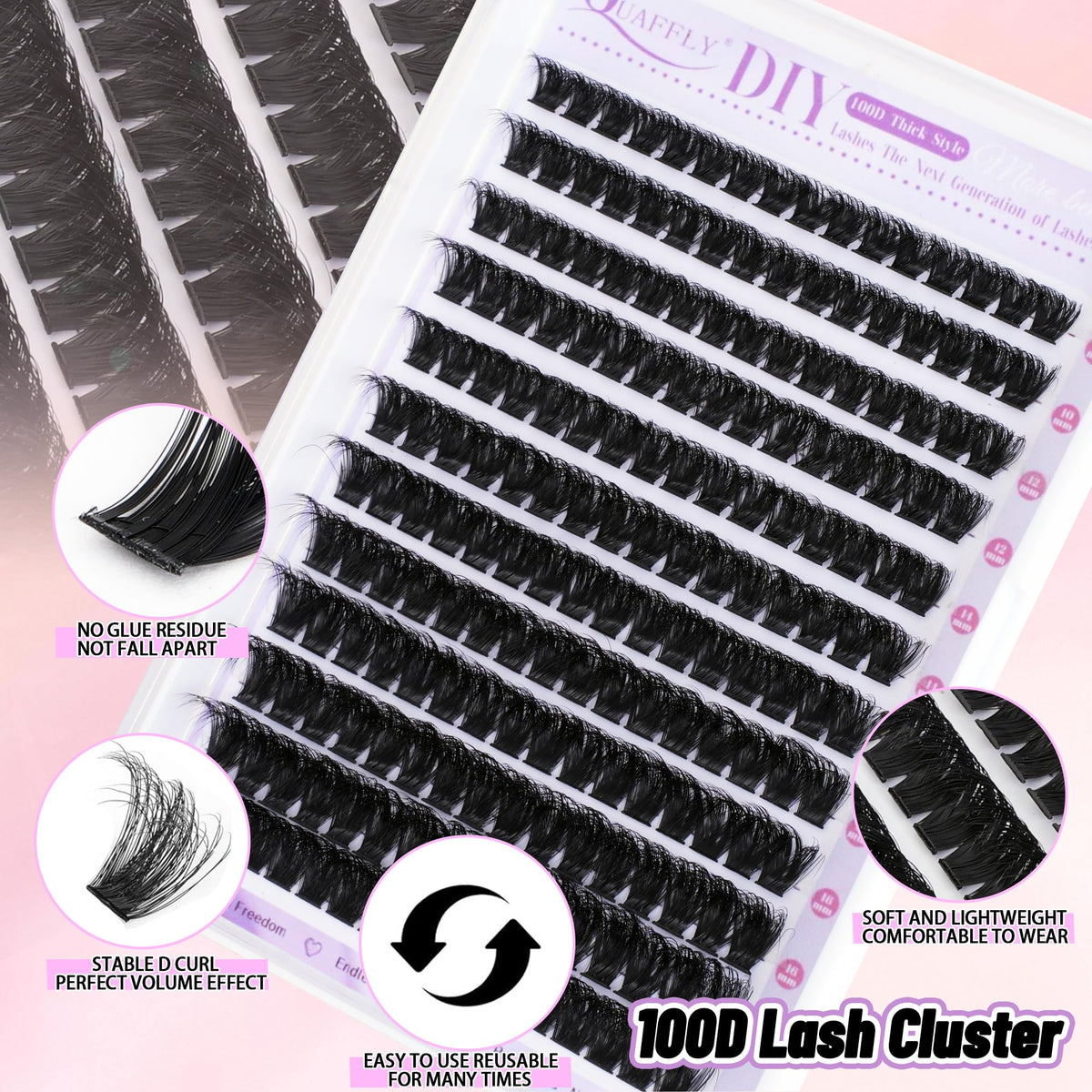 Included lash bond and seal from QUAFFLY
