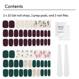 Included nail file and prep pad