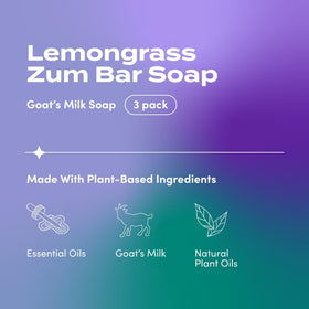 Indigo Wild Goat's Milk Soap Bar Lemongrass packaging