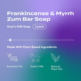 Indigo Wild Goat's Milk Soap Bar packaging with three bars