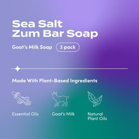Indigo Wild Goat's Milk Soap Bar Sea Salt packaging