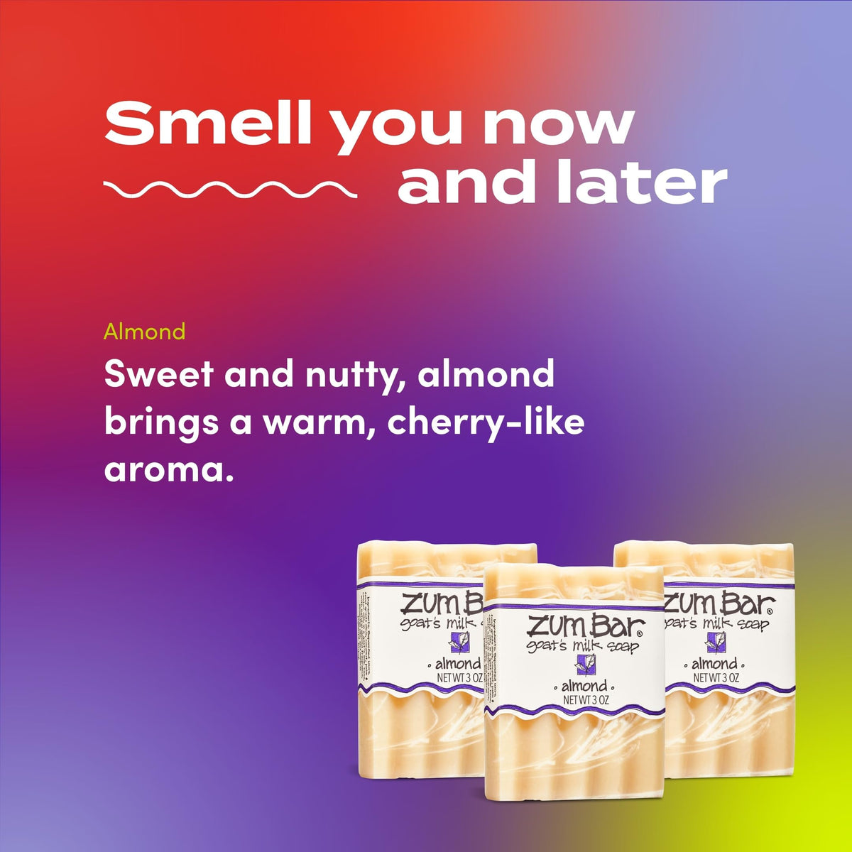 Indigo Wild Zum Goat's Milk Soap Bar Almond packaging