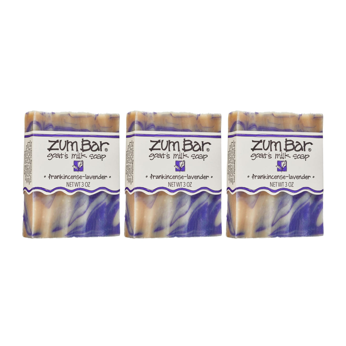 Indigo Wild Zum Goat's Milk Soap Bar Frankincense-Lavender front view