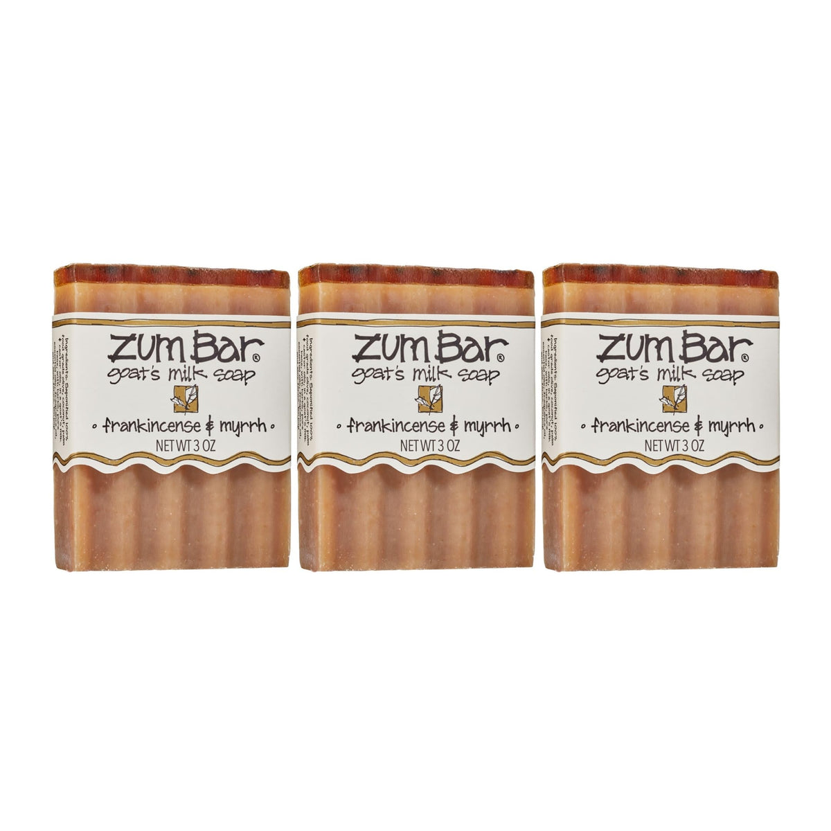 Indigo Wild Zum Goat's Milk Soap Bar Frankincense & Myrrh front view
