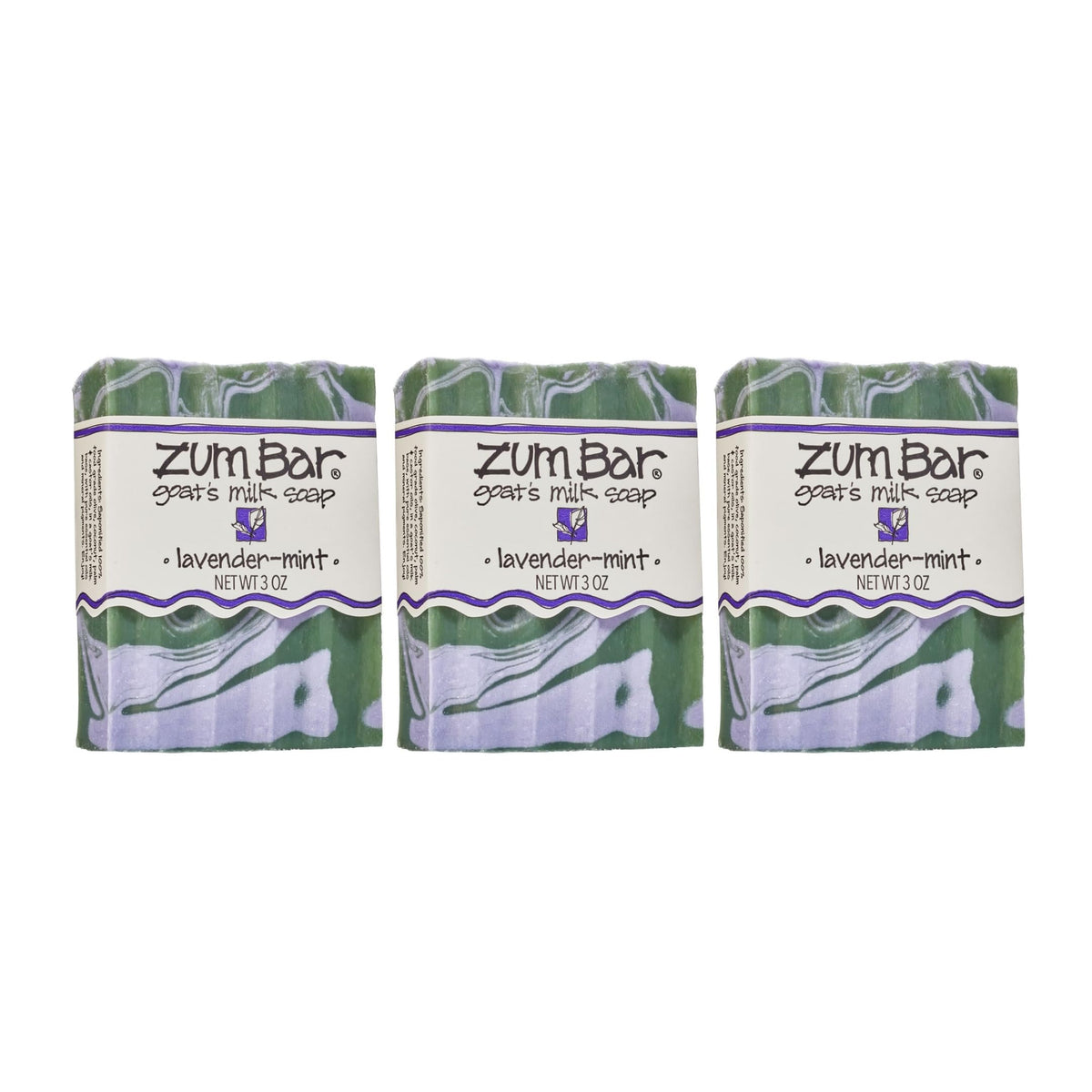 Indigo Wild Zum Goat's Milk Soap Bar Lavender-Mint front view