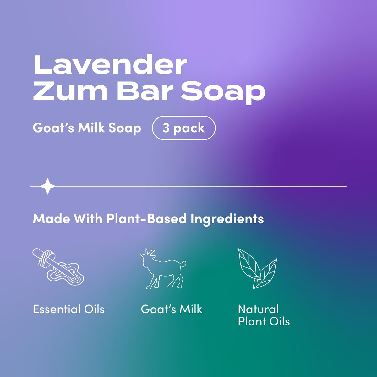 Indigo Wild Zum Goat's Milk Soap Bar Lavender packaging