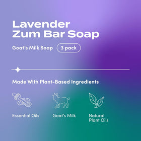 Indigo Wild Zum Goat's Milk Soap Bar Lavender packaging