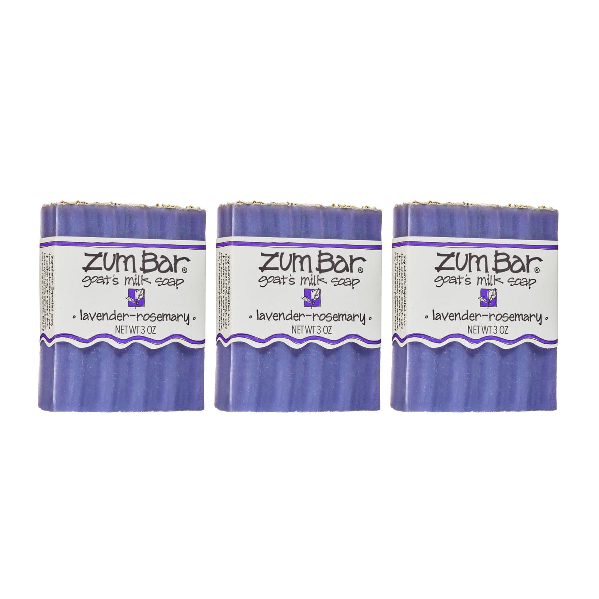 Indigo Wild Zum Goat's Milk Soap Bar Lavender-Rosemary front view