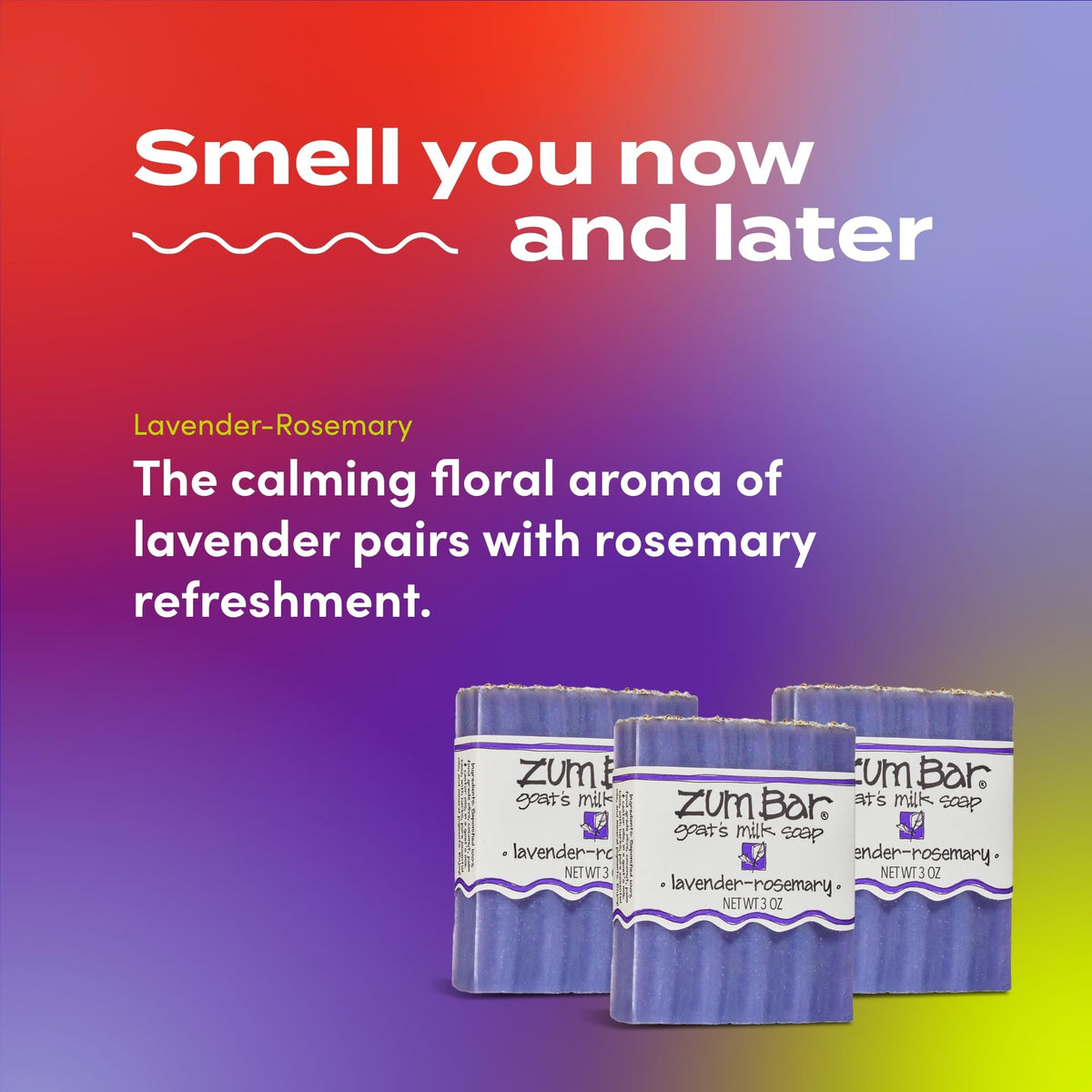 Indigo Wild Zum Goat's Milk Soap Bar Lavender-Rosemary packaging