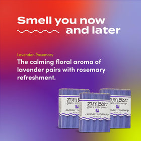 Indigo Wild Zum Goat's Milk Soap Bar Lavender-Rosemary packaging