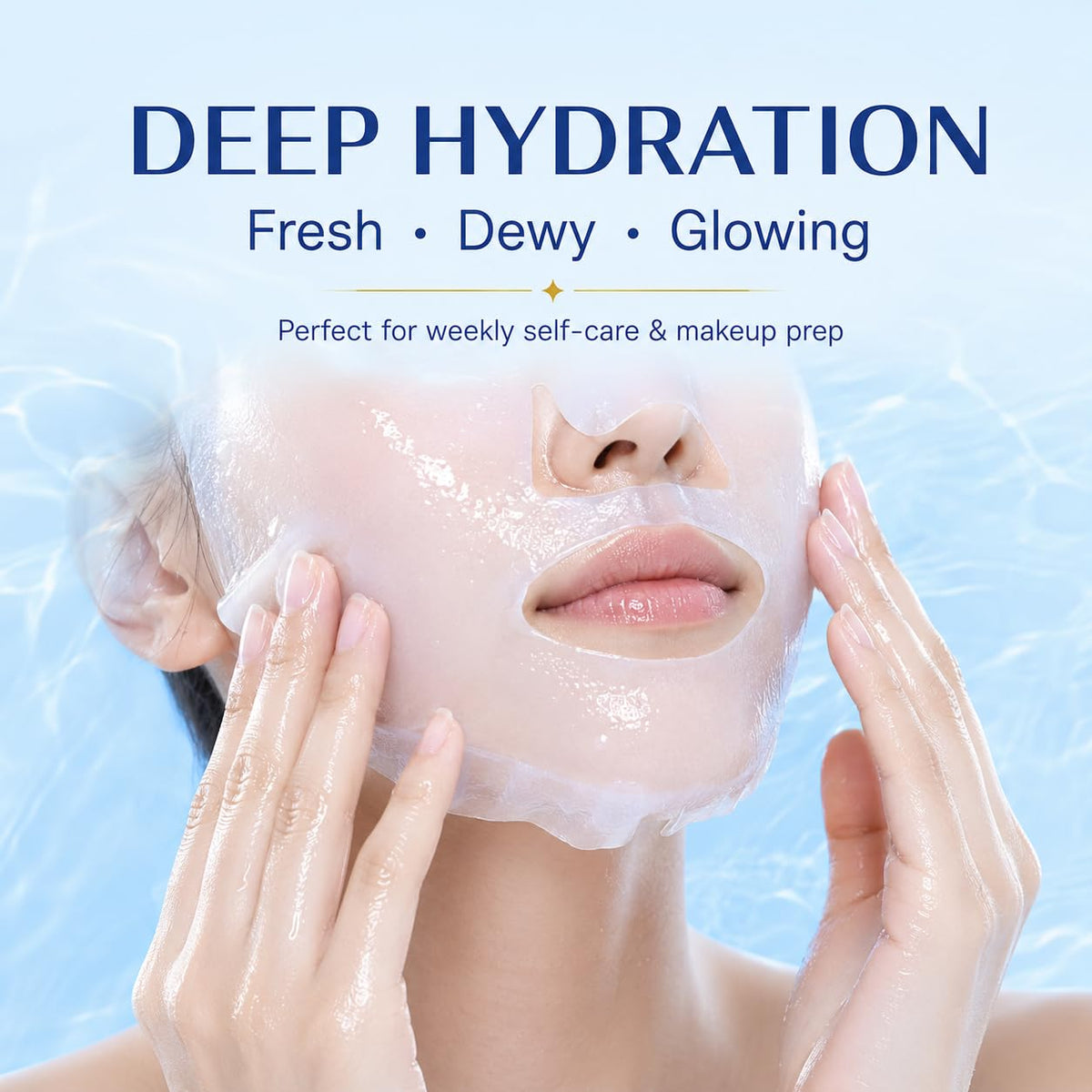 Individual Kymezol SkinKlean Collagen Face Mask on a flat surface