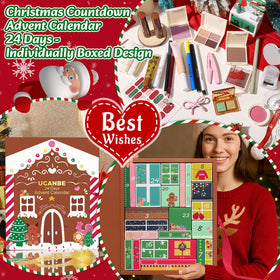 Individually boxed makeup items from UCANBEMAKEUP Advent Calendar