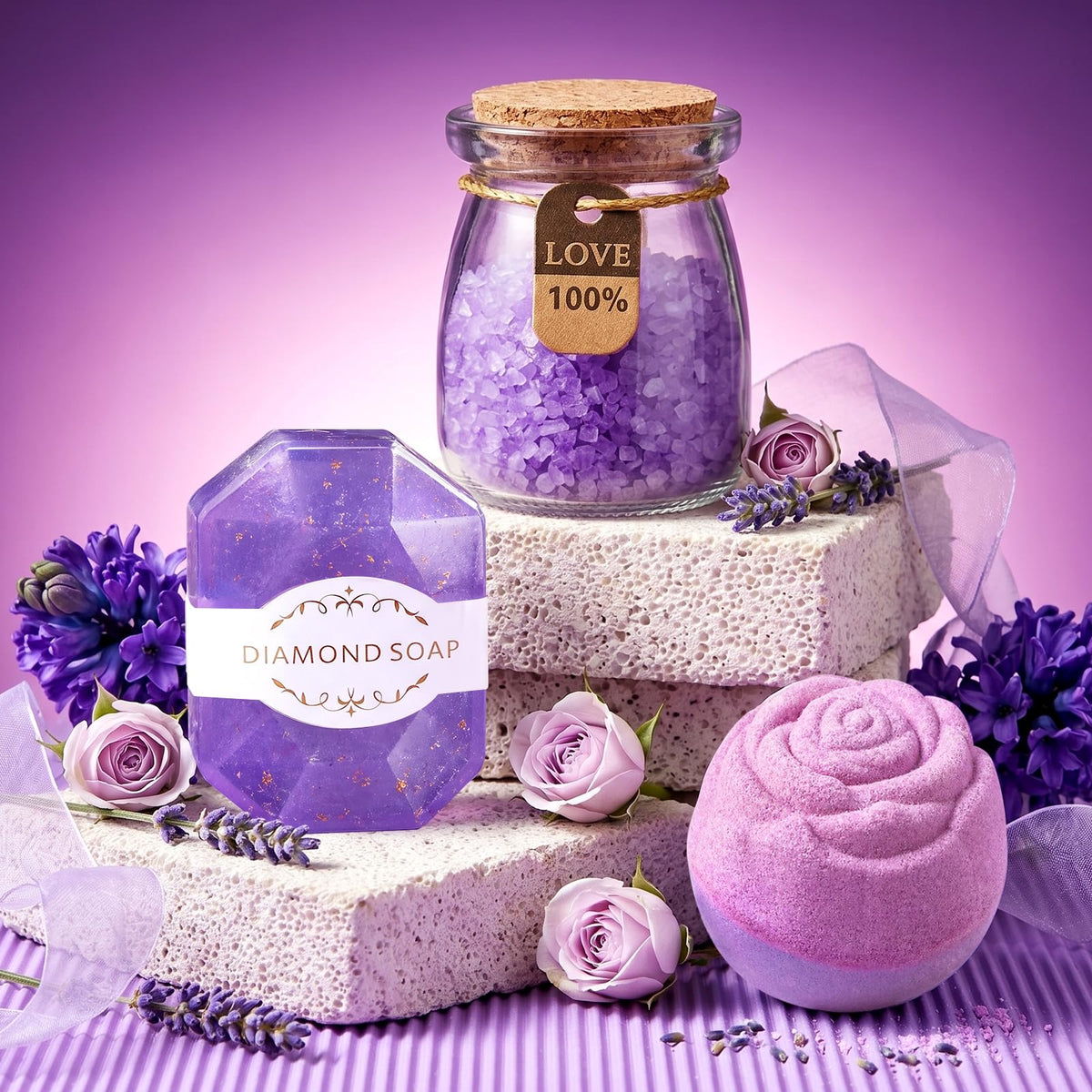 Indulgent bath bombs from BodyRefresh Spa Gift Basket