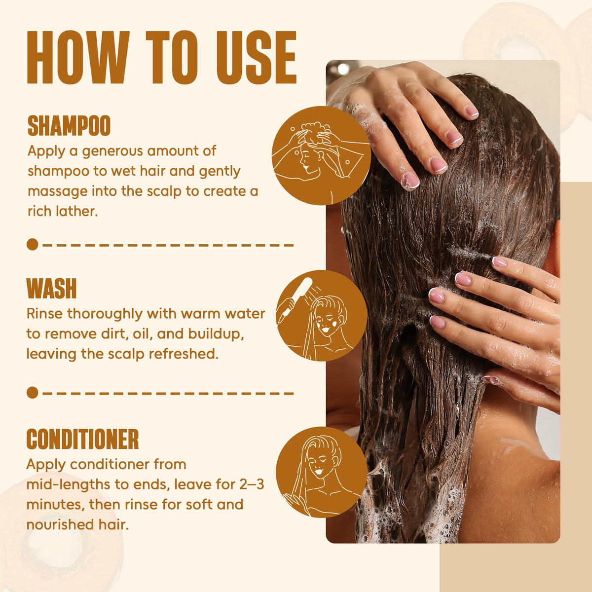 INFINA ESSENTIALS Batana Oil Shampoo and Conditioner in bathroom setting