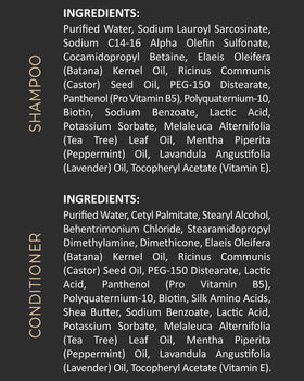 INFINA ESSENTIALS Batana Oil Shampoo and Conditioner with natural ingredients
