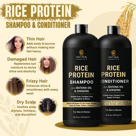 INFINA ESSENTIALS Rice Water Conditioner front view 16 fl oz