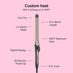 INFINITIPRO BY CONAIR 1-Inch Curling Iron in use