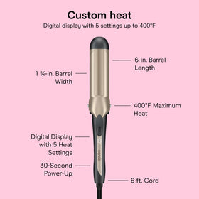 INFINITIPRO BY CONAIR Curling Iron lightweight design for comfortable styling