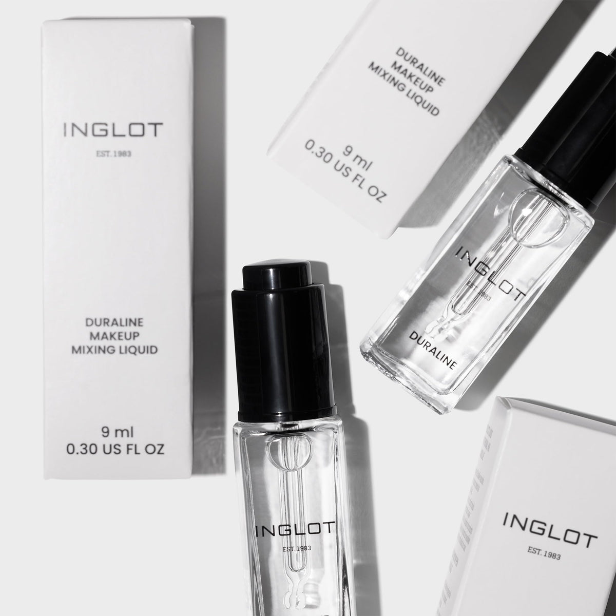 Inglot Duraline Eyeliner Sealant in use on eyes