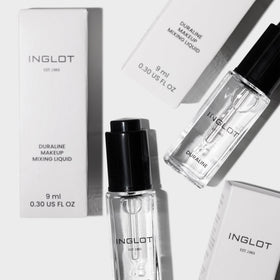 Inglot Duraline Eyeliner Sealant in use on eyes