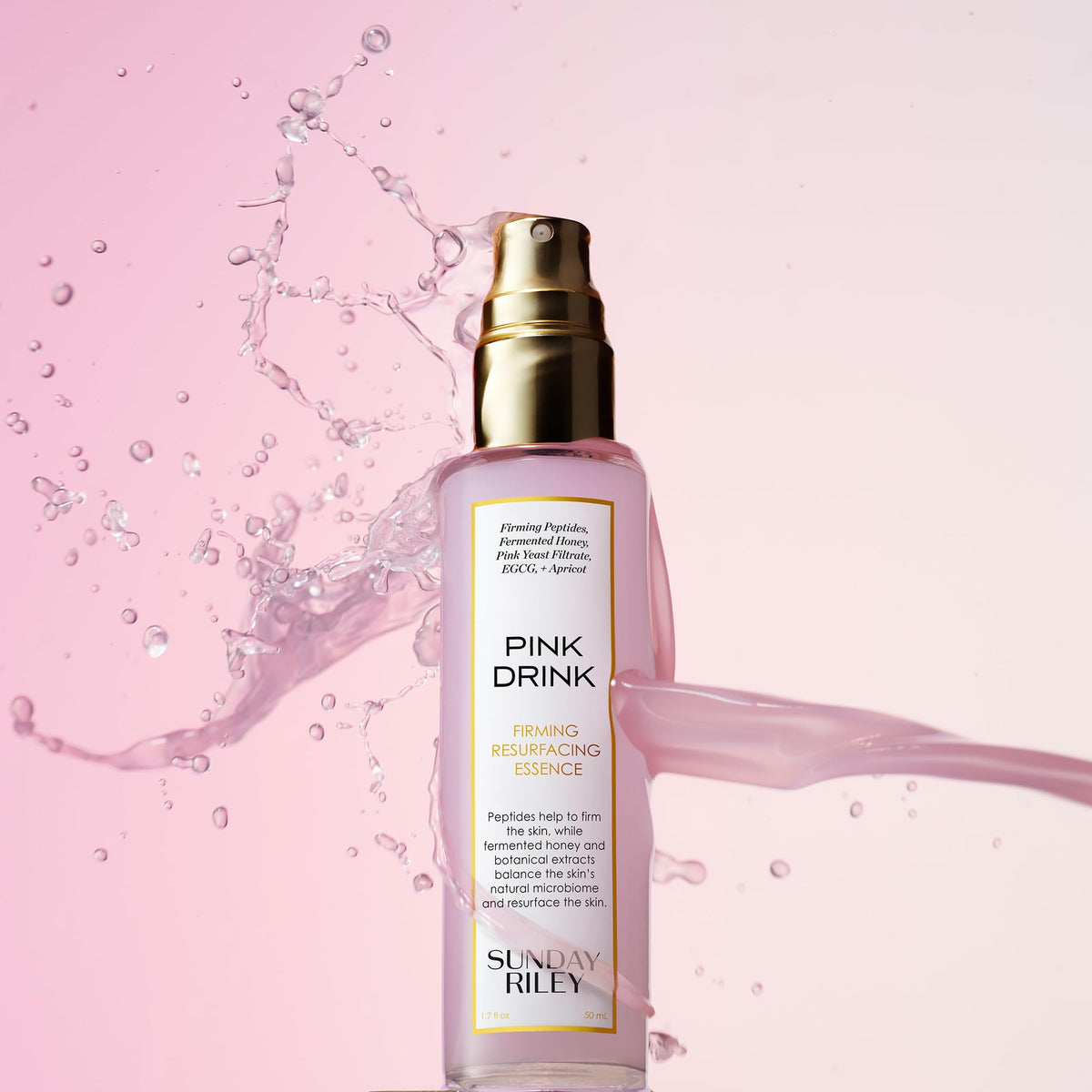 Ingredients list for Sunday Riley Pink Drink Skin Firming Essence Mist