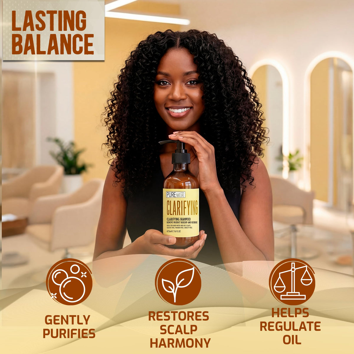Ingredients list of PURE NATURE LUX SPA Clarifying Shampoo