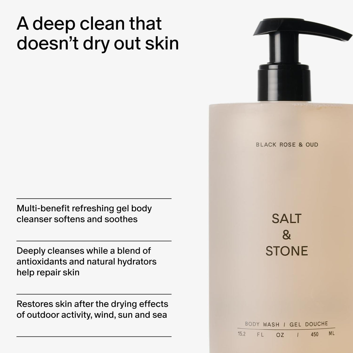 Ingredients list of Salt & Stone Body Wash