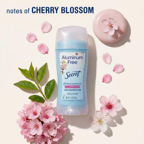 Ingredients list of Secret Aluminum Free Deodorant Cherry Blossom