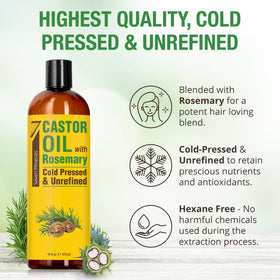 Ingredients list of Seven Minerals Castor Oil with Rosemary