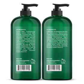 Ingredients list on Botanic Hearth Tea Tree Shampoo