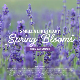 Ingredients list on Cleancult Wild Lavender Liquid Hand Soap packaging