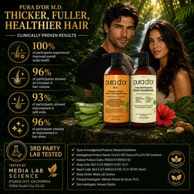 Ingredients list on PURA D'OR Maximum Defense Biotin Shampoo