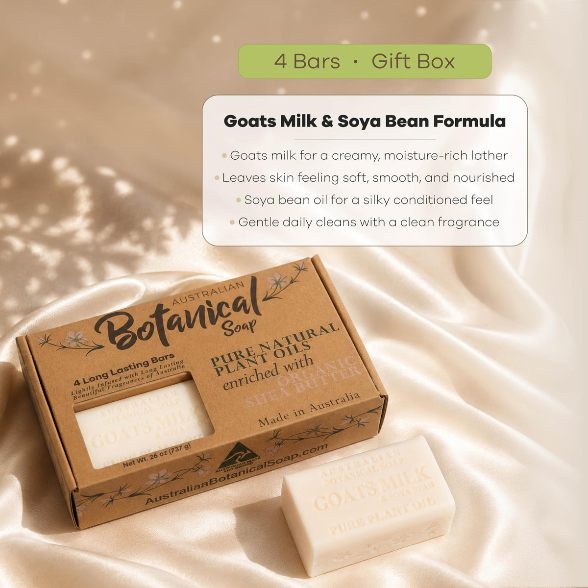 Ingredients of Australian Botanical Soap Goat Milk Soap