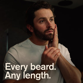 Ingredients of Every Man Jack Beard + Face Wash displayed
