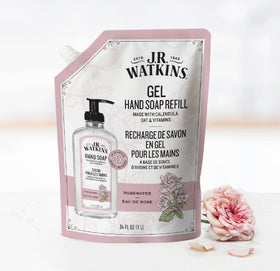 Ingredients of J.R. Watkins rosewater gel hand soap