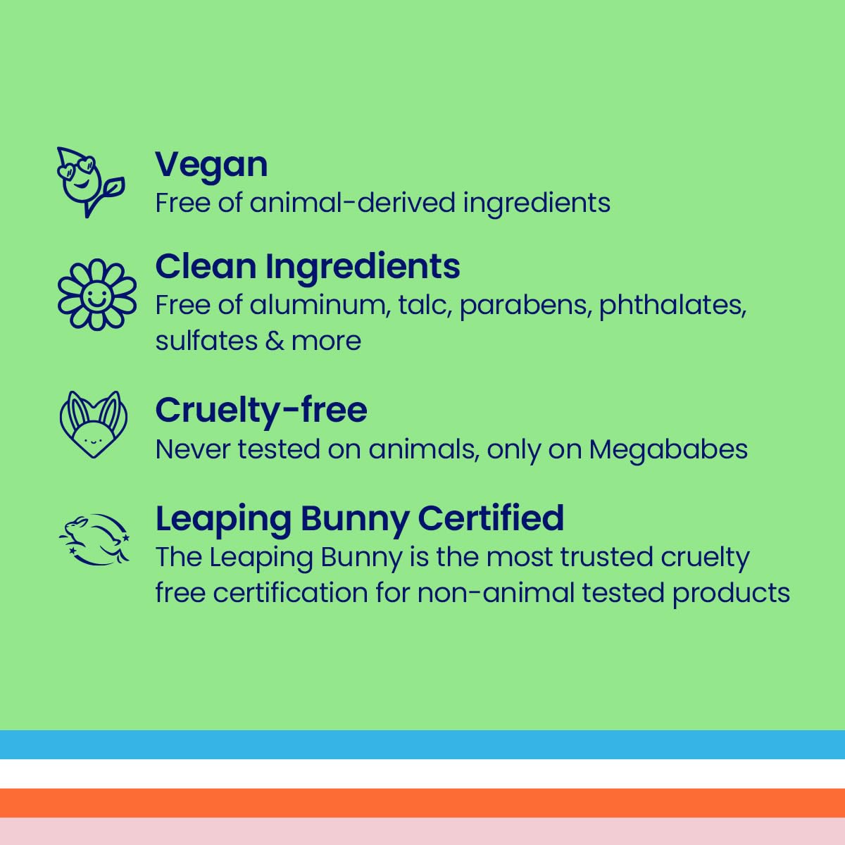 Ingredients of Megababe Space Bar displayed on packaging