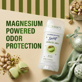 Ingredients of Secret Deodorant in Pistachio Bliss