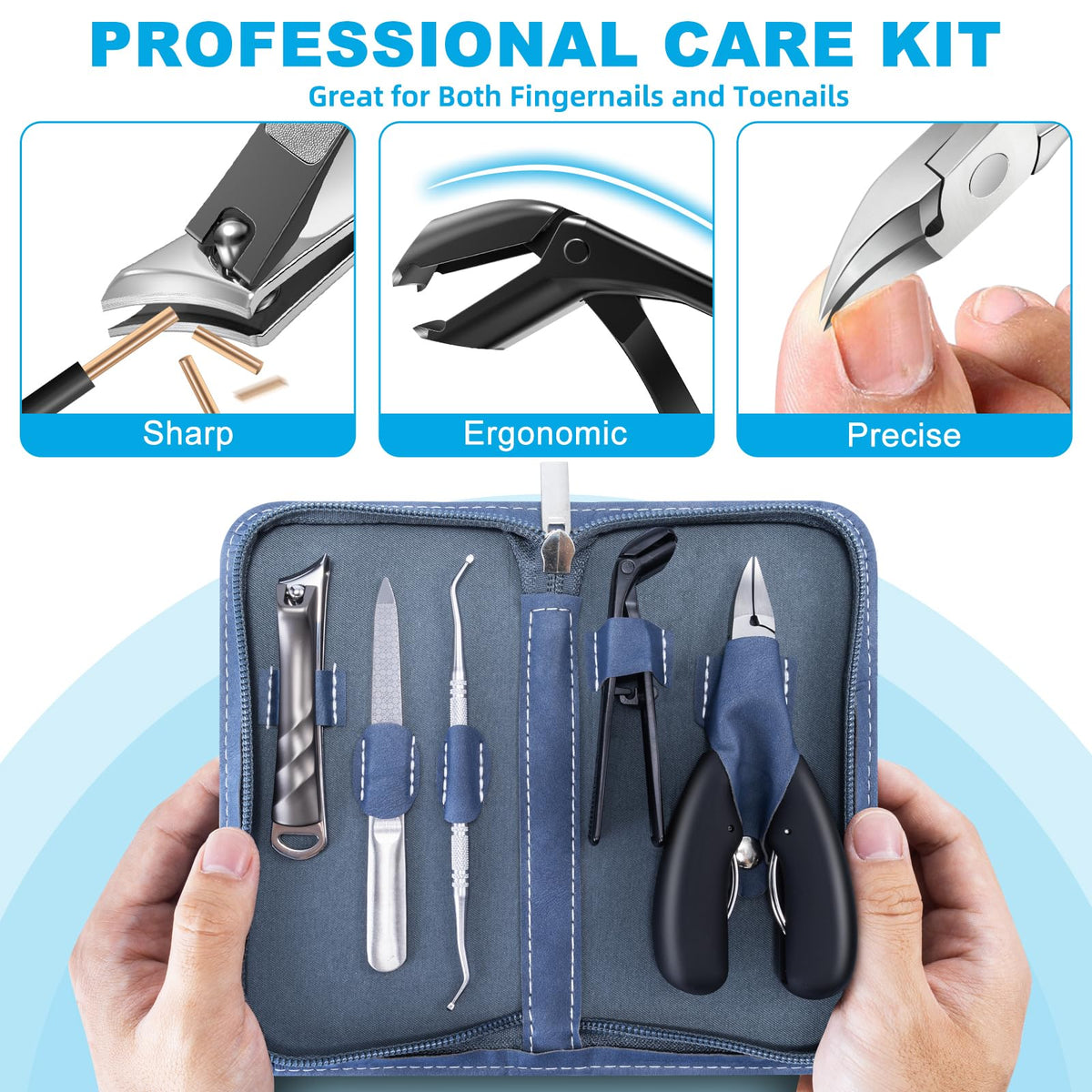 Ingrown nail lifter included in the set
