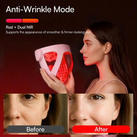 INIA GLOW 4D Mask displayed on a table