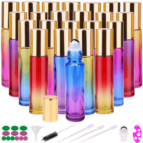 inice 10ml essential oils roller bottle front view with golden cap