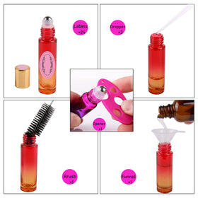 inice 10ml essential oils roller bottle with label for easy identification