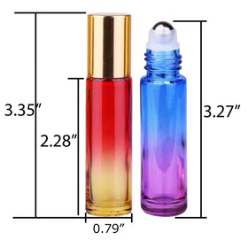 inice 10ml essential oils roller bottles displayed with cleaning brush and bottle opener