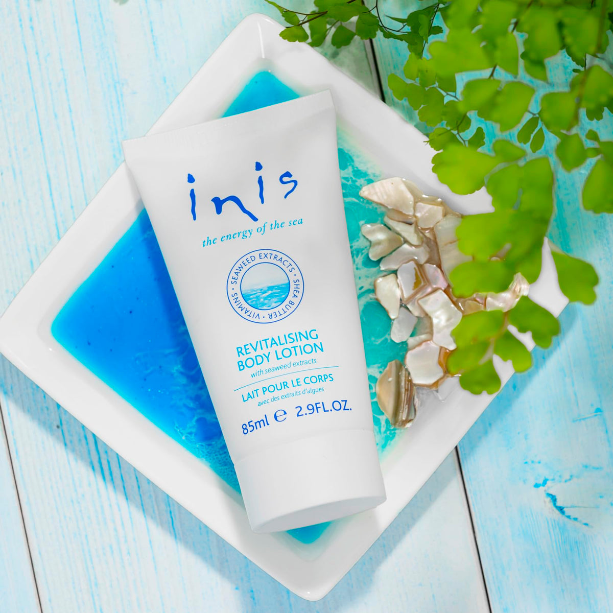 Inis Revitalizing Body Lotion 2.9 fl oz back view