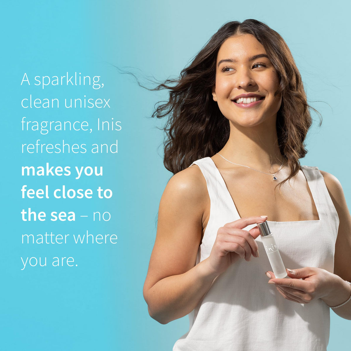 Inis the Energy of the Sea Cologne 0.5 fl oz in a travel bag