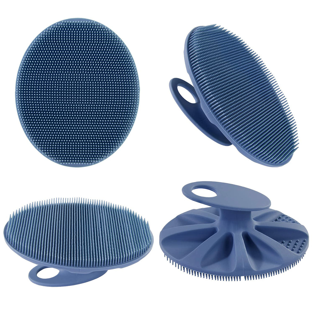 INNERNEED Silicone Body Cleansing Brush demonstrating exfoliation