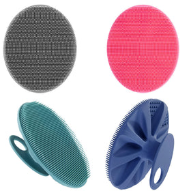INNERNEED Silicone Body Cleansing Brush front view in multiple colours