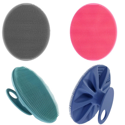 INNERNEED Silicone Body Cleansing Brush front view in multiple colours