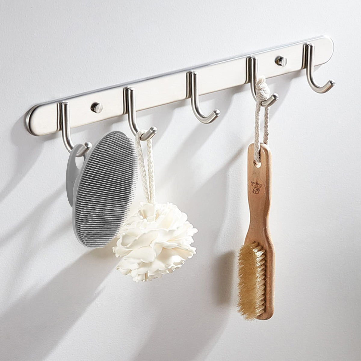 INNERNEED Silicone Body Cleansing Brush hanging for storage