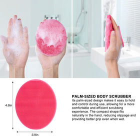 INNERNEED Silicone Body Cleansing Brush in a bathroom setting