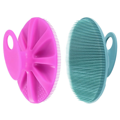 INNERNEED Silicone Body Cleansing Brush in DGreen and Purple